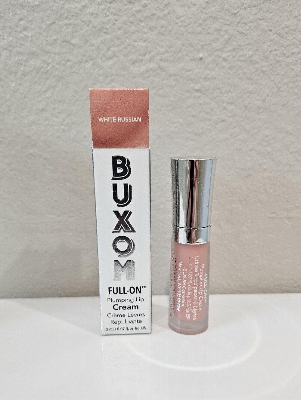 Buxom Full-On Plumping Lip Cream — White Russian Pink Nude New